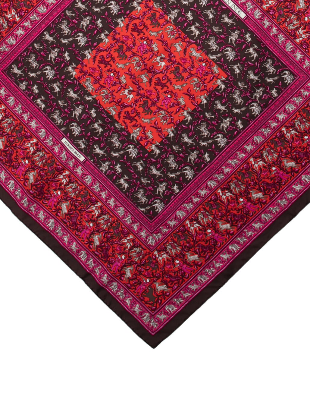 Hermès Chasse En Inde Silk Scarf